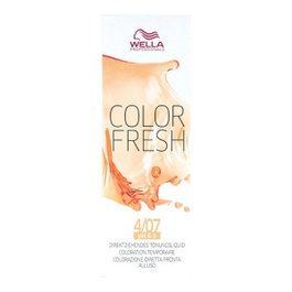 Wella Color Fresh Tinte Semipermanente 4/07 Castaño Medio Natural Marrón 75 ml