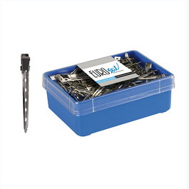 Eurostil 60 Pinzas Curvadas R/93 Pinzas de Metal para Peluquería