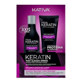 KATIVA Set Tratamiento Keratin Post Alisado Xpress 2 Unidades