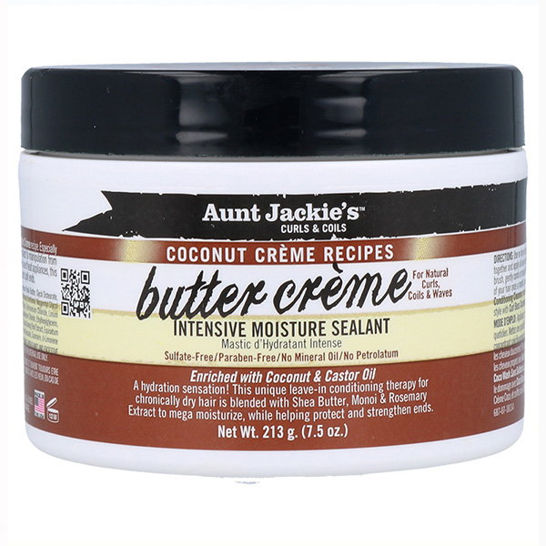 Aunt Jackie'S Coconut Butter Crema 213g/7.5oz para Cabello con Porosidad Baja, Peinado Protector, Acondicionamiento Ligero sin Enjuague Aunt Jackie'S Coconut Butter Crema 213g/7.5oz para Cabello con Porosidad Baja, Peinado Protector, Acondicionamiento Ligero sin Enjuague