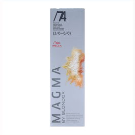 Wella Magma 74 120G Aclara y Matiza Tono 2/0 - 6/0 para Cabellos Naturales y Coloreados