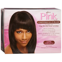 Luster's Pink Conditioning No-Lye Relaxer Super 1 Application para Cabello Grueso/Medio con Vitaminas y Protección Solar