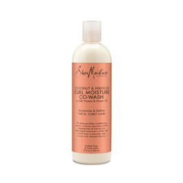 Shea Moisture Coconut & Hibiscus Curl Moisture Co-Wash para Cabello Rizado 354ml - Limpieza Suave y Humectación Profunda