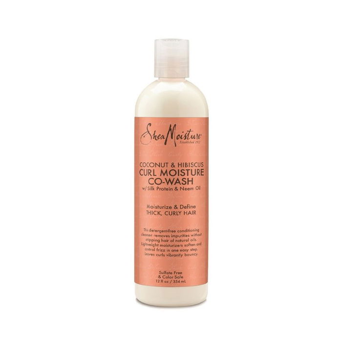Shea Moisture Coconut & Hibiscus Curl Moisture Co-Wash para Cabello Rizado 354ml - Limpieza Suave y Humectación Profunda Shea Moisture Coconut & Hibiscus Curl Moisture Co-Wash para Cabello Rizado 354ml - Limpieza Suave y Humectación Profunda