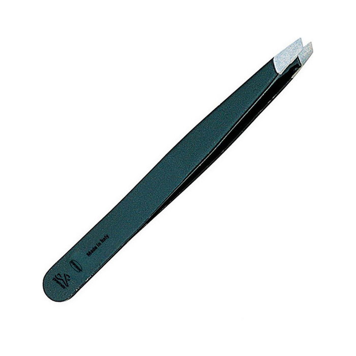 Premax Pinza de Acero Inoxidable Punta Oblicua Negra 9 cm