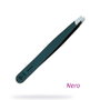 Premax Pinza de Acero Inoxidable Punta Oblicua Negra 9 cm