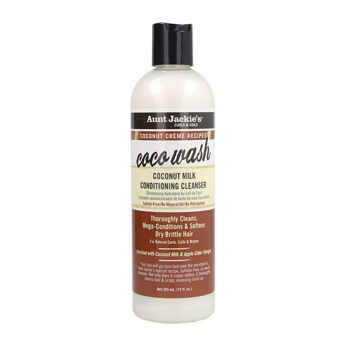 Aunt Jackie's Curls & Coils Coco Wash Limpiador Acondicionador de Leche de Coco
