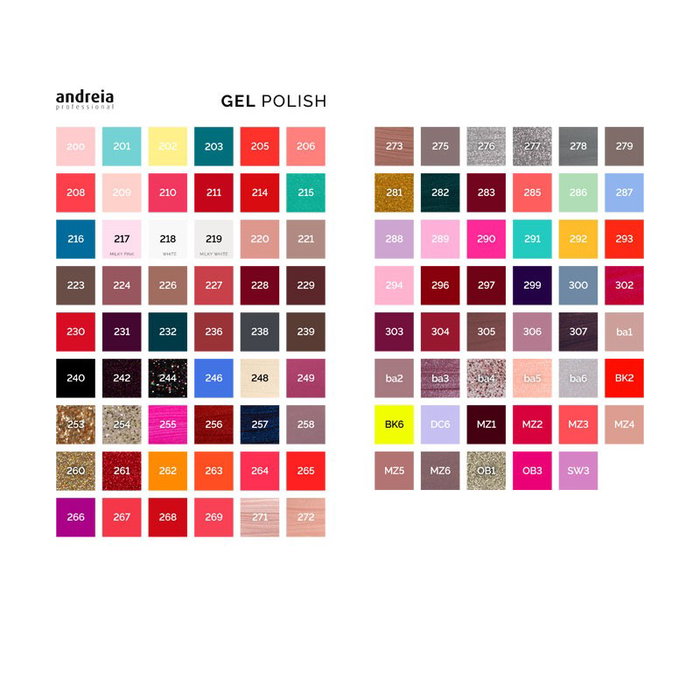 Andreia Gel Polish 293 Esmalte de Gel para Uñas de Larga Duración 4 Semanas - 10.5ml