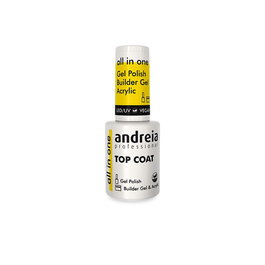 Andreia All In One Top Coat Vegano Alto Brillo Elevada Resistencia Filtro UV Flexible 10,5ml