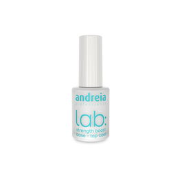 Andreia Strenght Boost Base + Top Coat Fortalecedora 3 en 1 para Uñas Naturales, 10.5ml