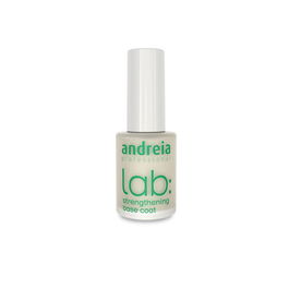 Andreia Lab Strenghtening Base Coat Base Fortificante y Endurecedora para Uñas que Aumenta la Durabilidad del Esmalte y Evita Roturas