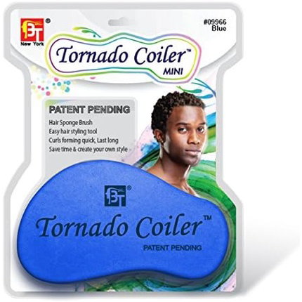 Beauty Town Tornado Coiler Mini Cepillo Esponja Azul 10mm