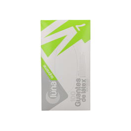 Luna Guantes de Látex S/Polvo Mediano 100 Unidades