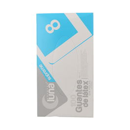 Luna Guantes de Látex S/Polvo Talla Grande 100 Unidades