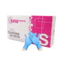 Luna Guantes de Examen Supreme de Nitrilo Azul sin Polvo, Talla S, 100 Unidades
