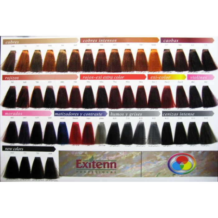 Exitenn Color Creme 87 Tinte Profesional de Oxidación para Cabello con Colágeno, Alta Cobertura de Canas y Brillo Espectacular, Tono 87