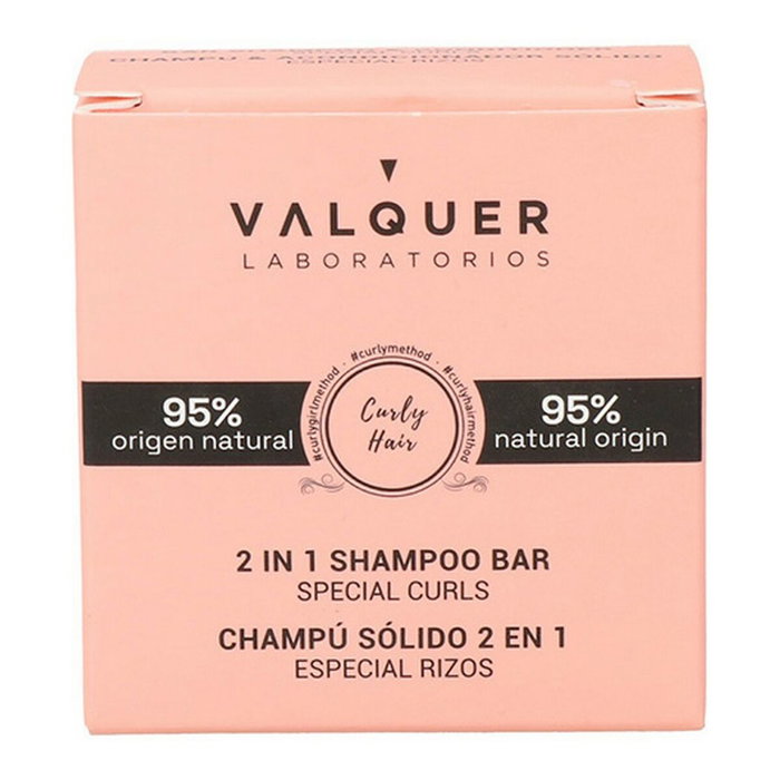 Valquer CURLY HAIR Champú y Acondicionador Sólido 2 en 1 Especial Rizos