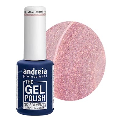 Andreia The Gel Polish G04 Oro y Rosa Glitter