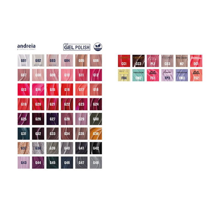 Andreia The Gel Polish Esmalte en Gel G36 10,5ml Larga Duración Secado LED/UV