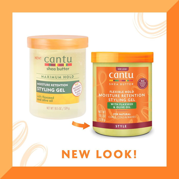 Cantu Gel de Peinado con Semillas de Lino y Aceite de Oliva 524g