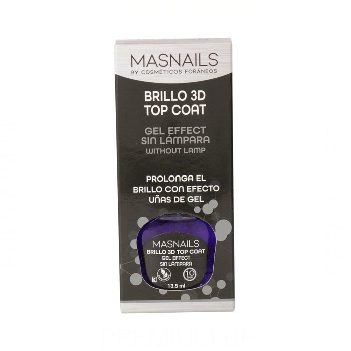 Masnails Brillo 3D Top Coat Gel Effect 13.5 ml Uñas de Gel Masnails Brillo 3D Top Coat Gel Effect 13.5 ml Uñas de Gel