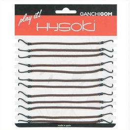 HYSOKI Goma con Gancho Marrón 12 unidades
