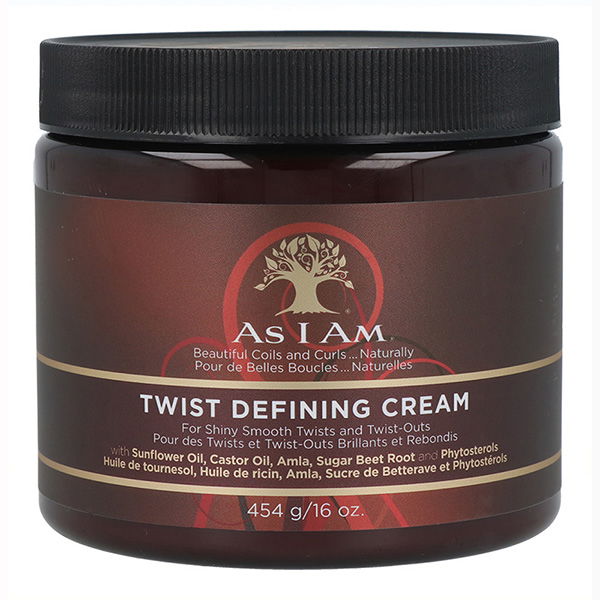 As I Am Twist Defining Crema Definidora 454G/16Oz para Cabello Tipo 3 y 4 Vegana