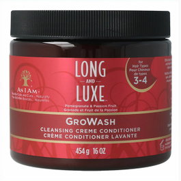 As I Am Long And Luxe Growash Acondicionador con Aclarado Limpiador 454 g