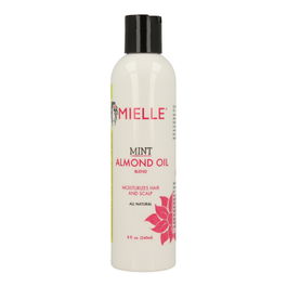 Mielle Aceite de Menta y Almendras 240 ml para Reducir Rotura y Caída, y Sanar Cuero Cabelludo Seco y con Picazón
