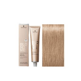 Schwarzkopf BLONDME Crema Aclarante y Tonalizante Reforzadora de Puentes Ceniza 60ml, Protege la Fibra Capilar, Aclara hasta 5 Tonos