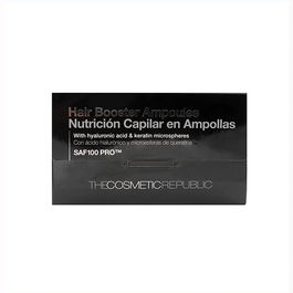 The Cosmetic Republic Saf100 Pro Ampollas (10x3 Ml) Enriquecido con Vitaminas B C E Ácido Hialurónico y Microesferas de Queratina para Cabello Grueso Fuerte y Sano