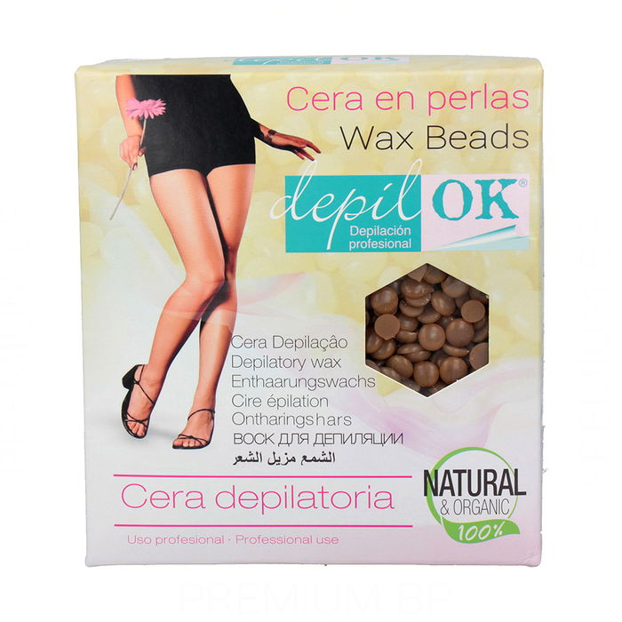 Depil Ok Cera En Perlas Choco Gold 1000 gr Cera depilatoria natural y orgánica Depil Ok Cera En Perlas Choco Gold 1000 gr Cera depilatoria natural y orgánica