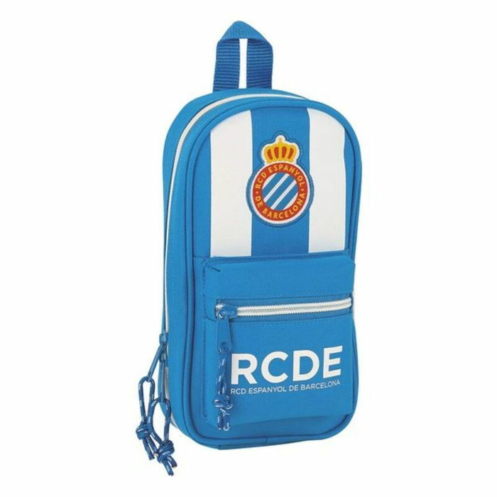 Safta Plumier R.C.D. Español con 4 Portatodos Vacíos Blanco y Azul