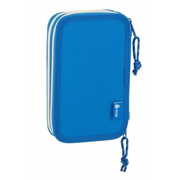 Safta Plumier R.C.D. Español Doble Cremallera 28 Pcs Blanco y Azul Safta Plumier R.C.D. Español Doble Cremallera 28 Pcs Blanco y Azul
