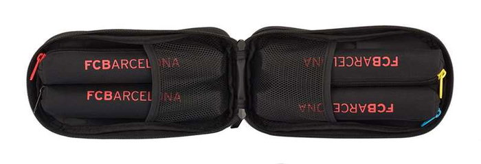 Plumier Mochila F.C. Barcelona Negro 12 x 23 x 5 cm