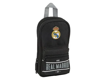 Plumier Mochila Real Madrid C.F. Negro 12 x 23 x 5 cm Plumier Mochila Real Madrid C.F. Negro 12 x 23 x 5 cm
