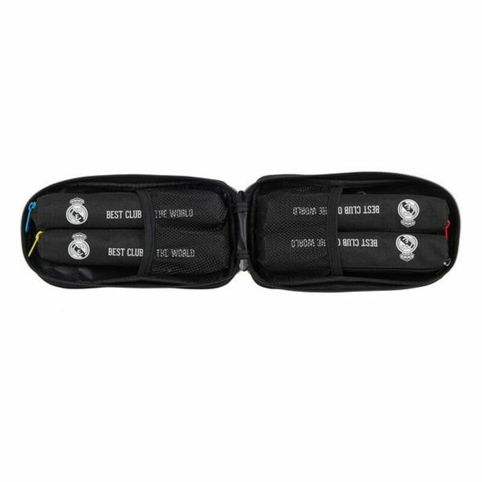 Plumier Mochila Real Madrid C.F. Negro 12 x 23 x 5 cm