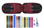 Plumier Mochila F.C. Barcelona Negro 12 x 23 x 5 cm (33 Piezas)