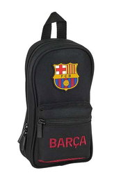 Plumier Mochila F.C. Barcelona Negro 12 x 23 x 5 cm
