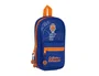 Safta Estuche Escolar Valencia Basket Club con 4 Portatodos Azul y Naranja
