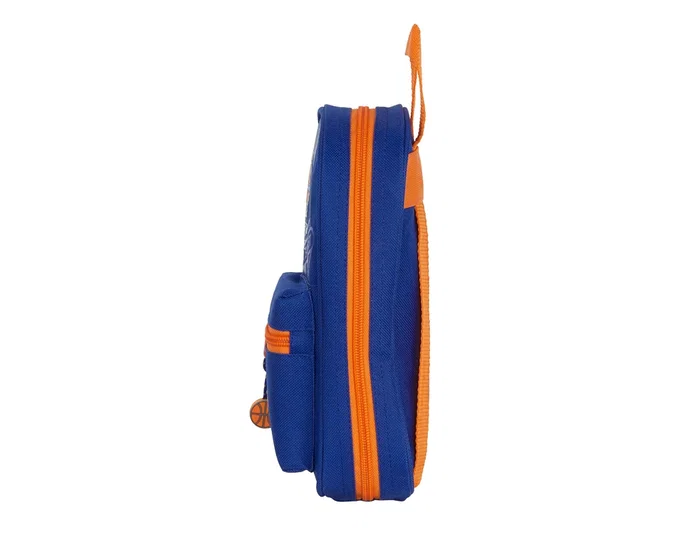 Safta Estuche Escolar Valencia Basket Club con 4 Portatodos Azul y Naranja