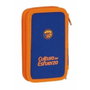 Safta Plumier Valencia Basket Club Doble Cremallera 28 Pcs Azul y Naranja