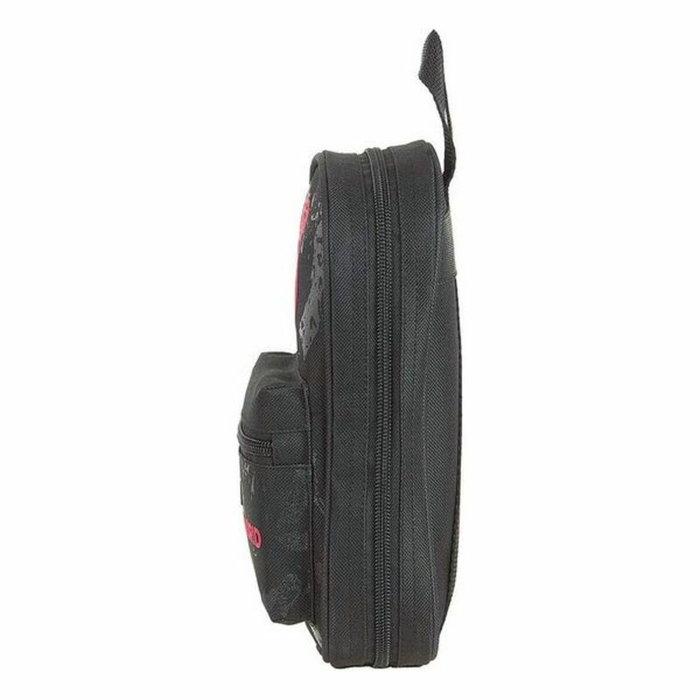 Plumier Mochila Real Madrid C.F. Negro 12 x 23 x 5 cm Plumier Mochila Real Madrid C.F. Negro 12 x 23 x 5 cm