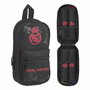 Plumier Mochila Real Madrid C.F. Negro 12 x 23 x 5 cm
