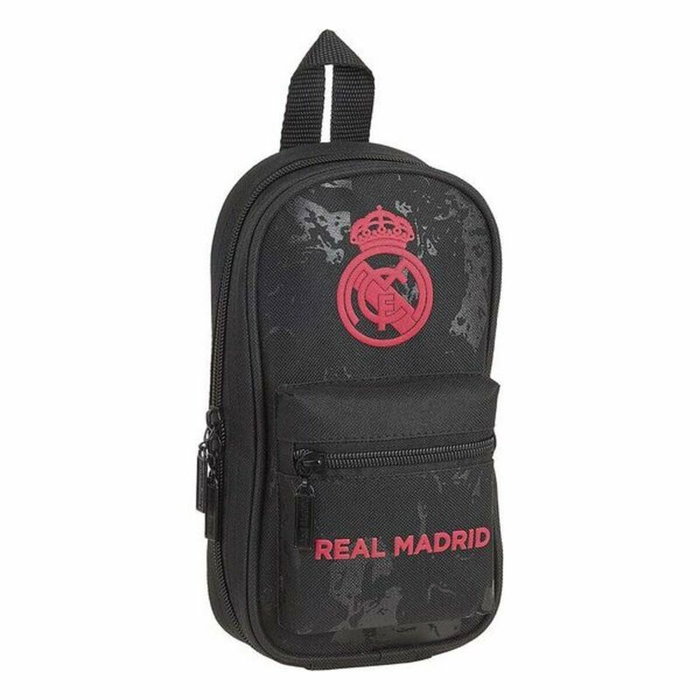 Plumier Mochila Real Madrid C.F. Negro 12 x 23 x 5 cm Plumier Mochila Real Madrid C.F. Negro 12 x 23 x 5 cm
