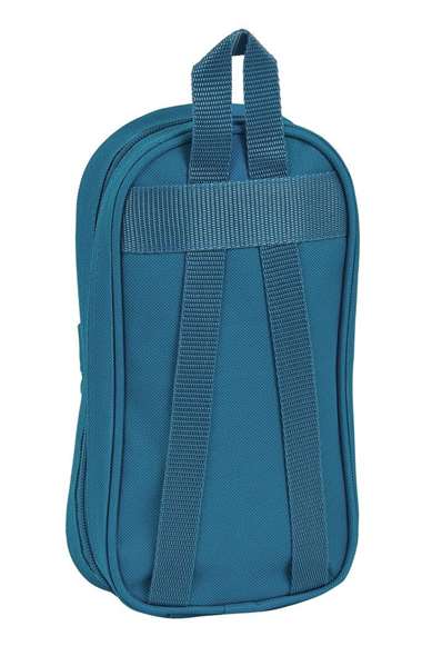 Safta Plumier Mochila C/4 Port. Llenos Blackfit8 Egeo Azul