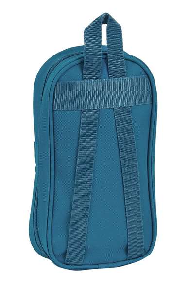 Safta Plumier Mochila C/4 Port. Llenos Blackfit8 Egeo Azul