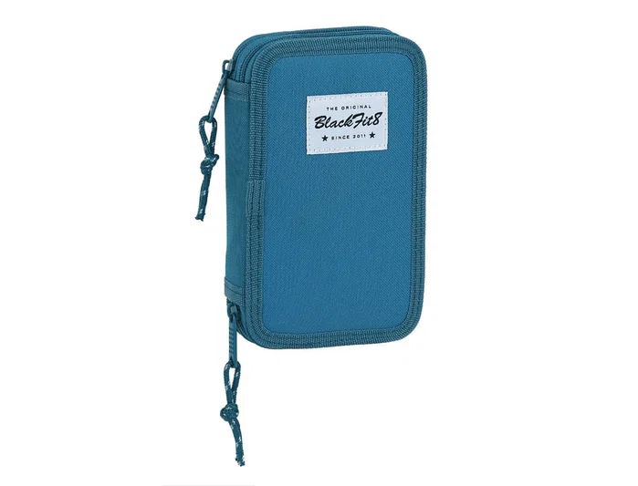 Safta Plumier Blackfit8 Egeo Doble Cremallera Azul