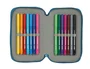 Safta Plumier Blackfit8 Egeo Doble Cremallera Azul
