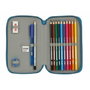 Safta Plumier Blackfit8 Egeo Doble Cremallera Azul